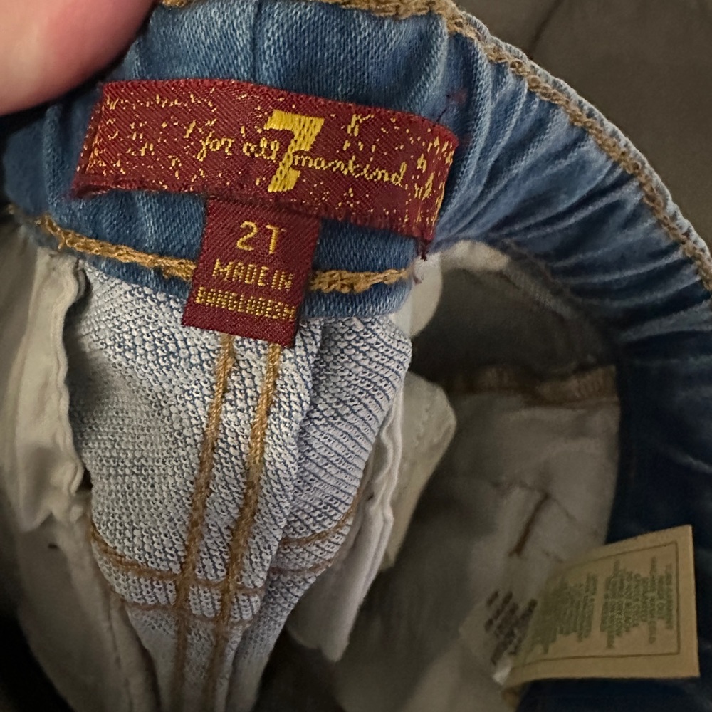 Toddler 7 for all mankind Jeans 2T - Picture 3 of 3